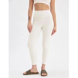 Girlfriend Collective - Size Small - Ivory Compressive High-Rise Legging